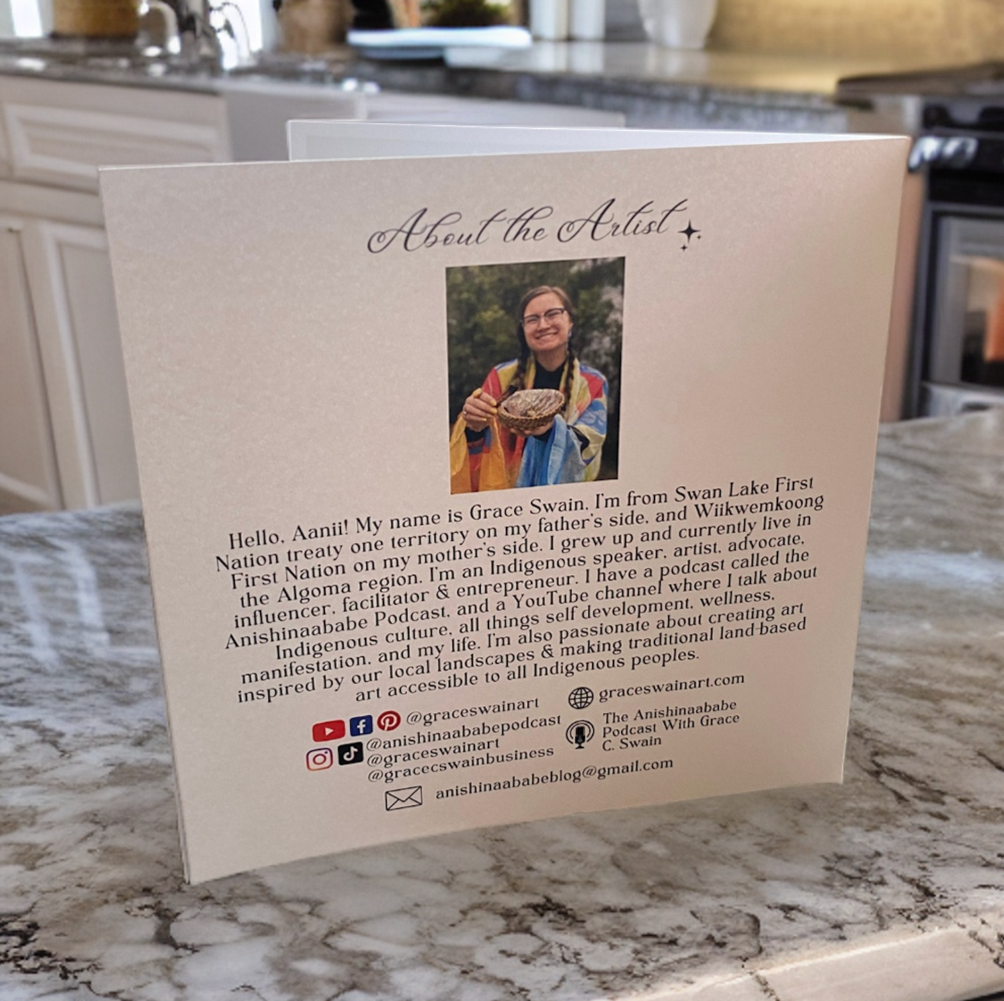 Variety Pack of Six 5.75” x 5.75” Greeting Cards