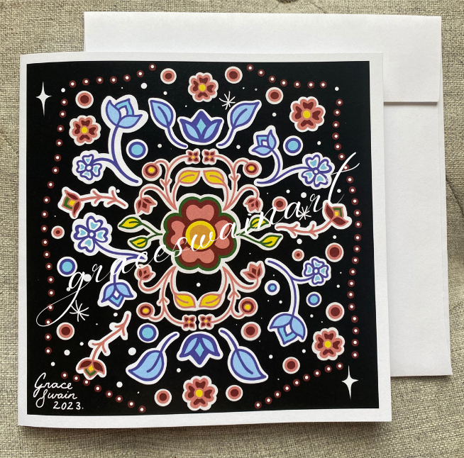 Variety Pack of Six 5.75” x 5.75” Greeting Cards