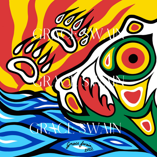 Sunbear 12"x12" Print