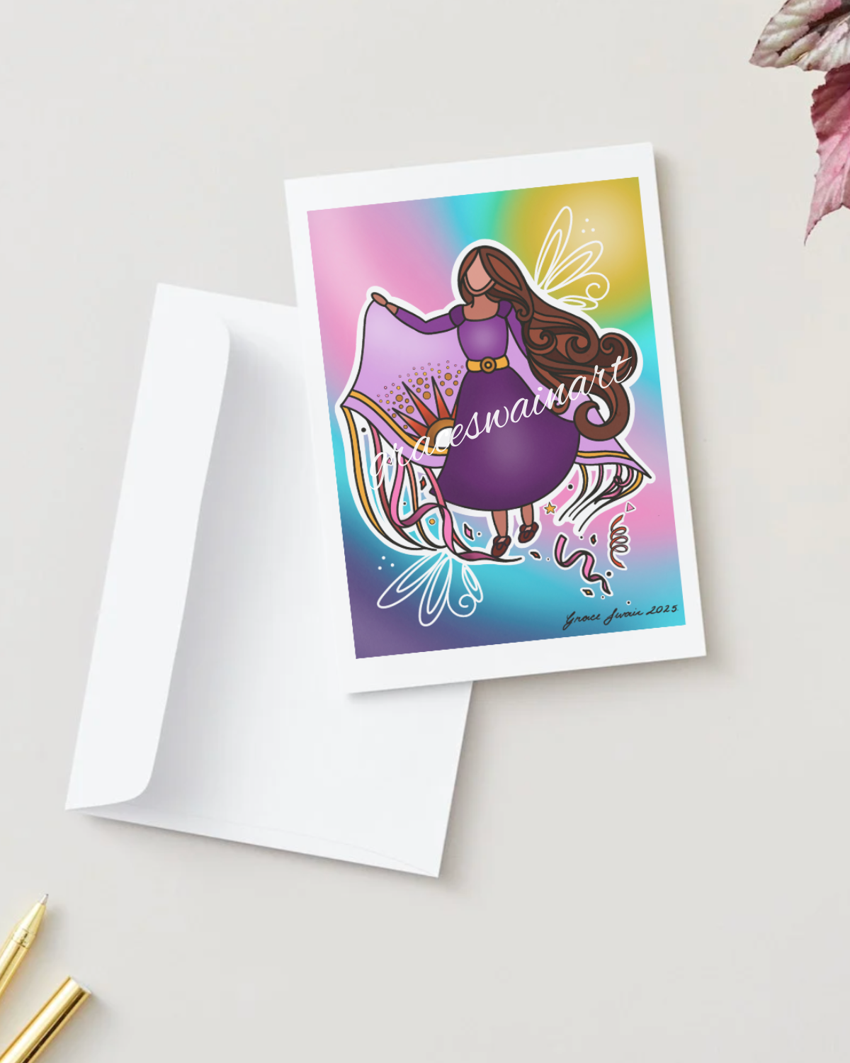 "Dance of Celebration" 5" x 7" Greeting Card
