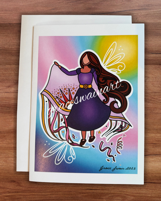 "Dance of Celebration" 5" x 7" Greeting Card