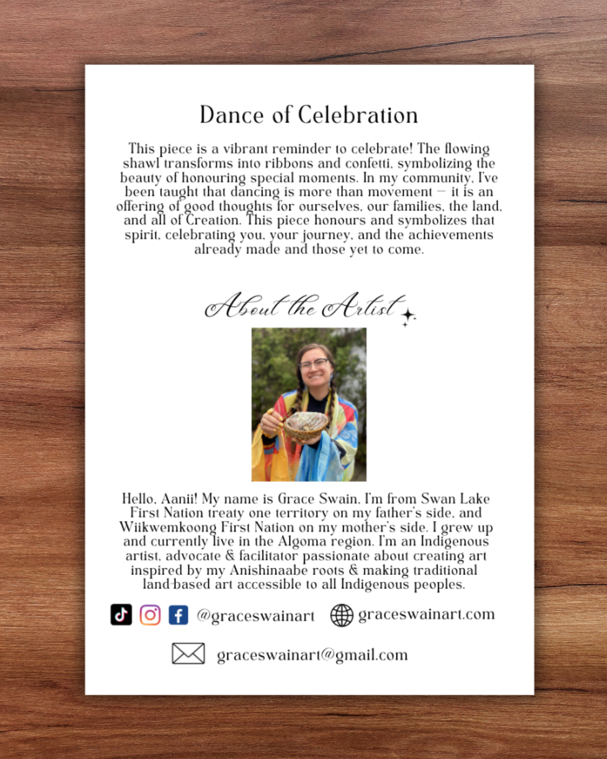 "Dance of Celebration" 5" x 7" Greeting Card