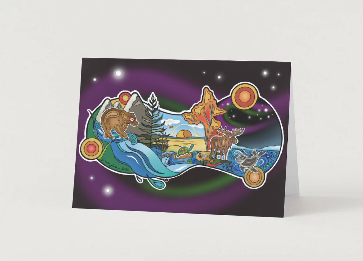 "Land, Water, Air" 5" x 7" Greeting Card